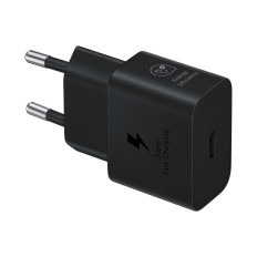 Caricabatterie di rete SFC Samsung Gan 25W con cavo USB-C nero