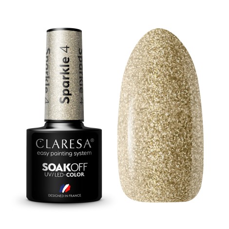 Esmalte Híbrido CLARESA SPARKLE 4 - 5 ml — conjunto mostrado