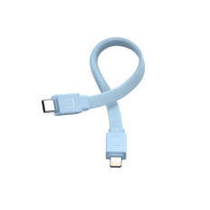 PowerBank magnētiskais 10000mAh 20W ar Statīvu + zibens kabeli - USB-C Zils