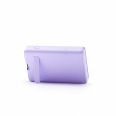 PowerBank Magnetic 10000MAH 20W jalustalla + salamankaapeli - USB-C violetti