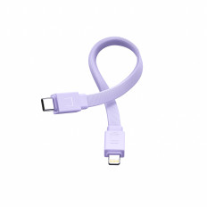 PowerBank Magnetic 10000MAH 20W jalustalla + salamankaapeli - USB-C violetti