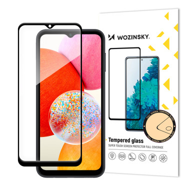 Gehard glas 9H volledige lijm met een zwart frame voor Samsung A15 / A15 5G