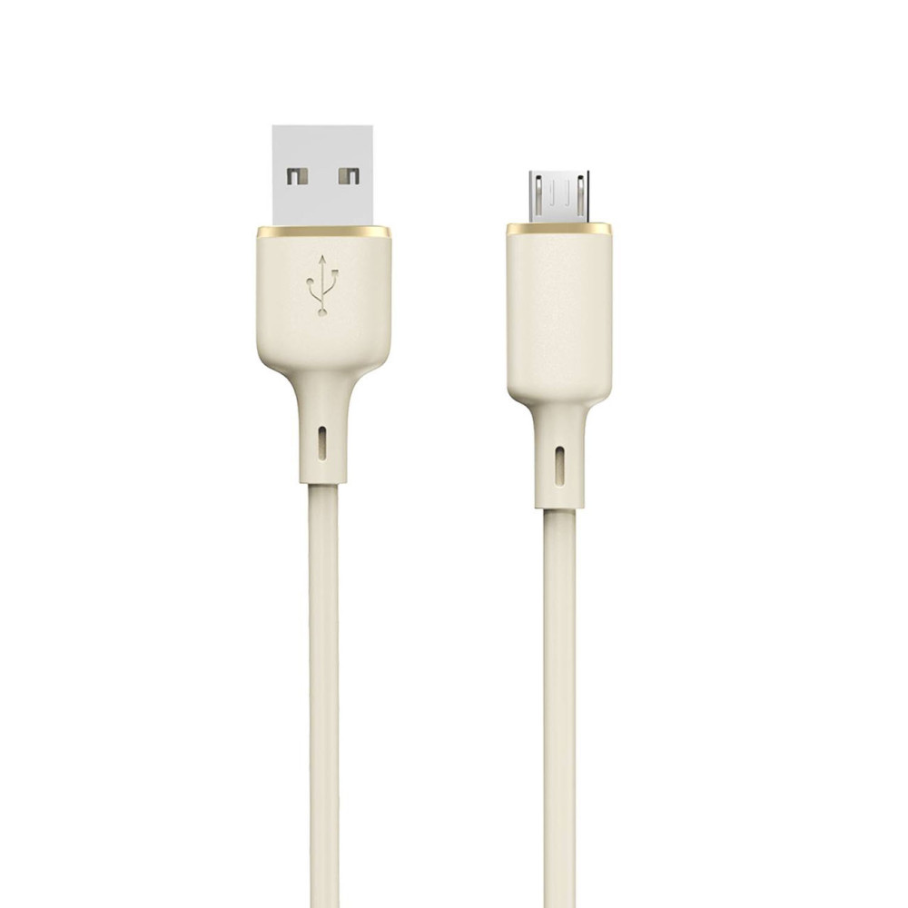 Kaapeli SR USB-A Vahvistettu Kaapeli - MikrotuohtaB 5a 1m beige