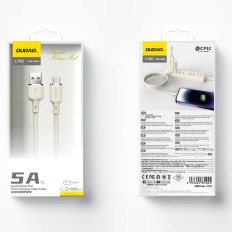 SR USB-A Förstärkt trådkabel - USB-C 5A 1M Beige