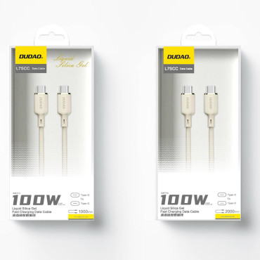 SR USB-C pastiprināta kabeļu kabelis - USB-C 100W 1m bēšs