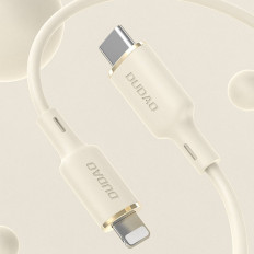Kabelis SR pastiprināts vads iPhone USB-C - Zibens 30W 1m bēša