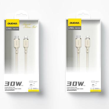 Kabel SR ojačana žica za iPhone USB-C - munje 30W 1m bež