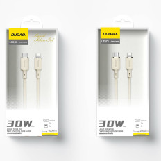 Kabel SR Forsterket kabel til iPhone USB-C - Lightning 30W 2M beige