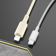 2in1 cable SR USB-C reinforced cable - USB-C / Lightning 100W 1.2m beige