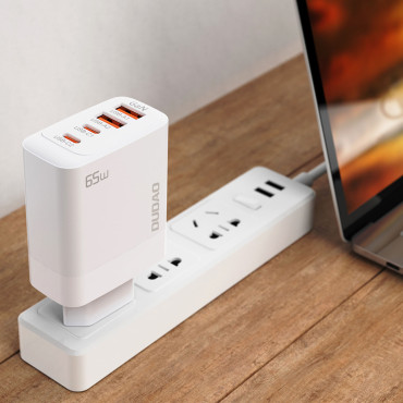 Gan 2x USB-A / 2XUSB-C PD 65W GRA Polnilnik