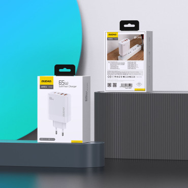 Gan 2x USB-A / 2XUSB-C PD 65W GRA Polnilnik