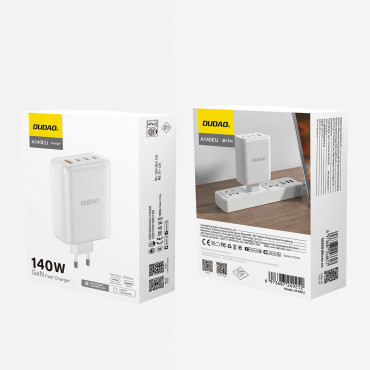 Omrežni nakladalec USB-A / 3x USB-C PD 140W WHITE