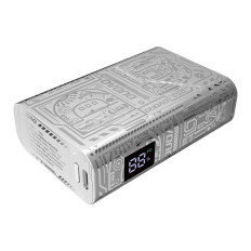 Stilīgs PowerBank 10000mAh USB-A / USB-C 22.5W Sudrabs