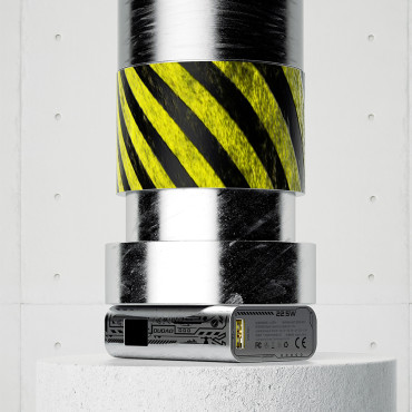Stilīgs PowerBank 10000mAh USB-A / USB-C 22.5W Sudrabs
