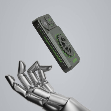 Moderan Powerbank 10000Mah 22,5w USB-A / USB-C sa sivim zaslonom