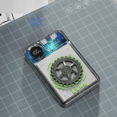 Stylish Powerbank 10000mAh 22.5W USB-A / USB-C with gray display