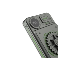 Stilig PowerBank 10000mAh 22.5w USB-A / USB-C med grå skjerm