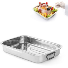 Horneado de acero inoxidable Britfan en horno 430x310x60mm - Hendi 508527