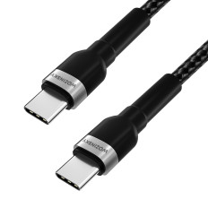 Cable de cable en el refugio USB-C - USB-C PD 65W 1M negro
