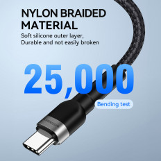 Kabeltråd for iPhone USB-C - Lightning PD 30W 1M Svart