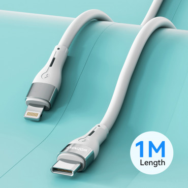 Kabelska žica za iPhone USB-C - Lightning PD 27W 1M Bela