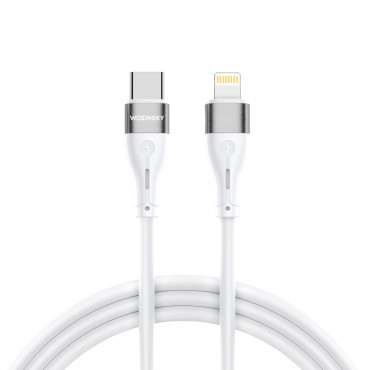 Kabeltråd for iPhone USB-C - Lightning PD 27W 2M White