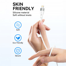 Kabeltråd til iPhone USB-C - Lyn PD 27W 2M White