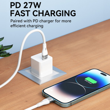 Cavo per iPhone USB-C - Lightning PD 27W 2m bianco