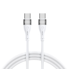 Durable elastic cable USB-C cable - USB-C PD 65W 2M white