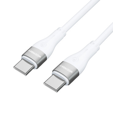 Cavo elastico durevole Cavo USB-C - USB-C PD 65W 2M bianco