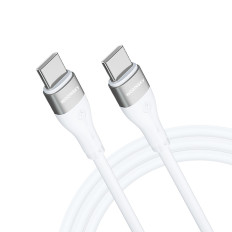 Ανθεκτικό ελαστικό καλώδιο USB-C καλώδιο - USB-C PD 65W 2M White