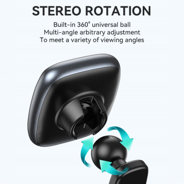 Μαγνητική κάτοχος τηλεφώνου στο ταμπλό σε μαύρο αυτοκίνητο