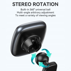 Μαγνητική κάτοχος τηλεφώνου στο ταμπλό σε μαύρο αυτοκίνητο