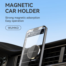 Magnetisk telefonholder på en sort billuft