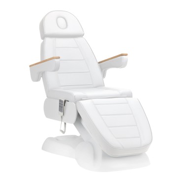 Cadeira Elétrica de Cosmética SILLON Lux 273b 3 Motores Branca — vista lateral