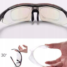 Gafas de bicicleta polarizando con gafas de colores intercambiables