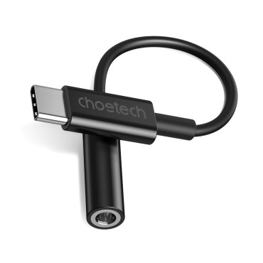 Adapterio adapteris USB-C - lizdas 3.5mm 11 cm juoda
