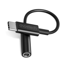 Adaptador adaptador USB-C - Jack 3.5mm 11cm negro