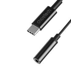 Adapter Adapter USB-C - Jack 3.5mm 11cm svart