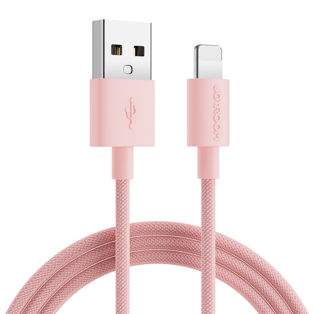 Cable wire in the IphoneusB-A - Lightning 2m Pink pastel