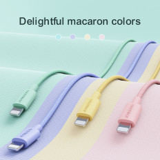 Cable wire in the IphoneusB-A - Lightning 2m Pink pastel
