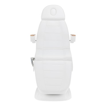 Electric cosmetic chair SILLON Lux 273b 3 motors white — front view