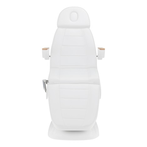 Elektrischer Kosmetikstuhl SILLON Lux 273b 3 Motoren Weiß — Vorderansicht