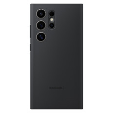 Cas d'origine Portefeuille Smart View avec Samsung Galaxy S24 Ultra Noir