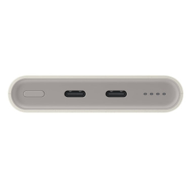 Original PowerBank Fastokards 2x USB-C 25W 10000mAh bēša