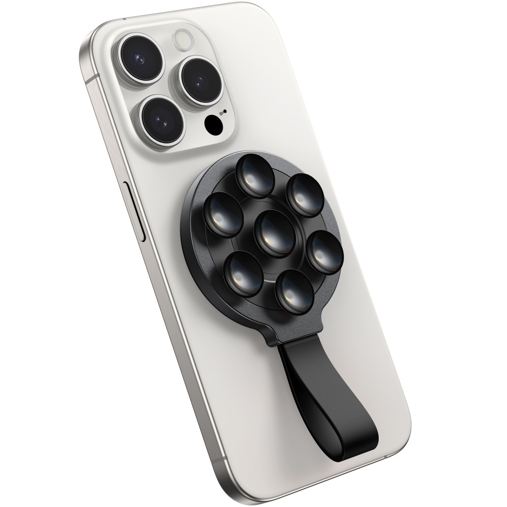 Brilliant Magnetic Phone Holder s črnimi sesalnimi skodelici