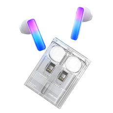 Wireless Headphones TWS Icelens Series with LED lights white