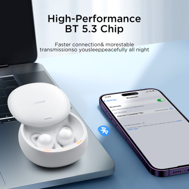 Brezžične slušalke serije TWS COZYDOTS z aktivnim zmanjšanjem hrupa Bluetooth 5.3 Bela