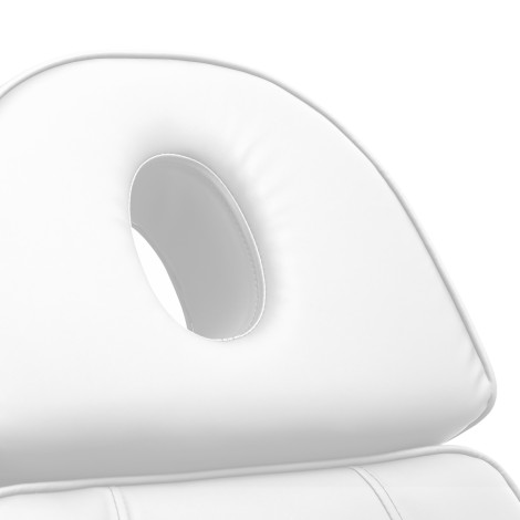 Elektrische cosmetische stoel SILLON Lux 273b 3 motoren wit — detail rugleuning