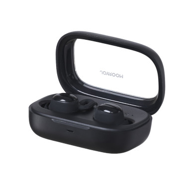 TWS cozydots serie trådlösa hörlurar med Bluetooth 5.3 med dämpande svart ljud